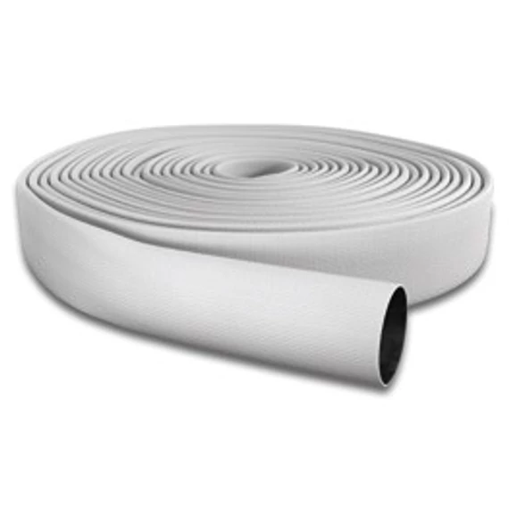 OSW Eschbach Forest Fire erdőtüzes tűzoltó tömlő "natúr" - D/25 mm méret - 20 m-es - kapcsokkal